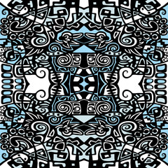 Psychedelic abstraction background, symmetric  pattern / wallpap