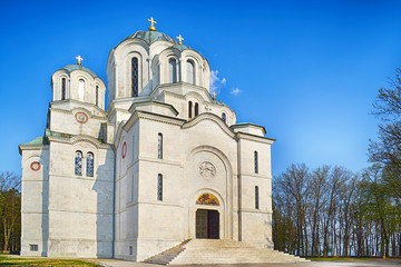 Fototapeta na wymiar Orthodox christian St. George church in Topola