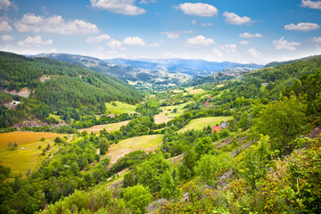 Fototapeta na wymiar Idyllic landscape of Mokragora mountain , Serbia.