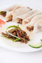 Fresh spring roll, Chinese food.