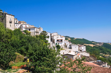 Obraz premium Panoramic view of Alberona. Puglia. Italy.