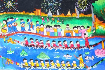 Obraz premium kid's painting