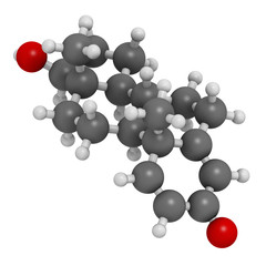 Boldenone anabolic steroid, chemical structure.