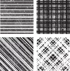 Grunge set stripe. Vector illustration. © miloje