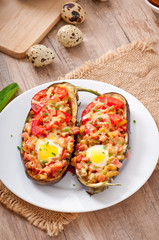 Stuffed Eggplant oven baked