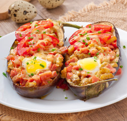 Stuffed Eggplant oven baked