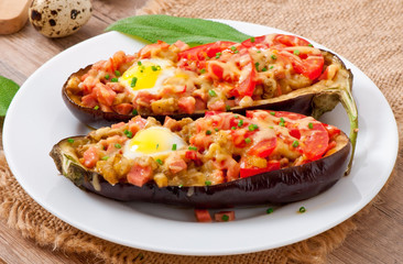 Stuffed Eggplant oven baked