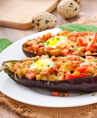 Stuffed Eggplant oven baked