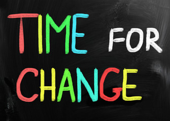 Time for Change concept