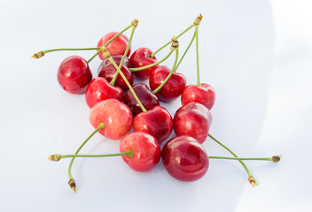 Obraz na płótnie Canvas Sweet cherries close-up