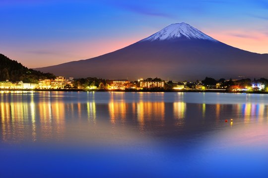 Mt. Fuji at Lake Kawaguchi in Japan