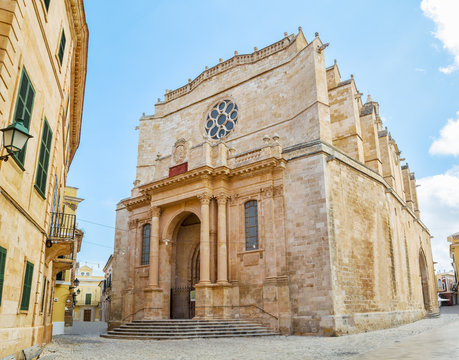 Old Santa Maria Cathedral at Ciutadella, Menorca.