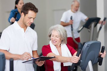Beratung im Fitnessstudio