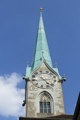 Uhrturm Fraumünster,  Zürich