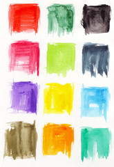 Square watercolors