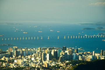 Downtown Rio and the Rio-Niteroi Bridge