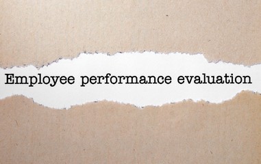 Employee performance evaluation