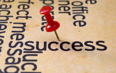 Push pin on success text