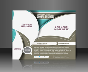 Vector business brochure, flyer, magazine cover