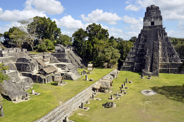Fototapeta na wymiar Miasta Majów Tikal