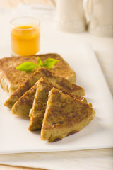 mutabbaq or murtabak is a popular middle east stuffed bread