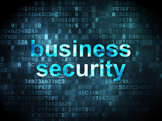 Obraz premium Privacy concept: Business Security on digital background
