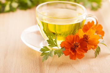 Cup with tea