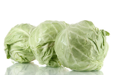 Cabbage isolated on white