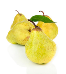 Pears isolated on white