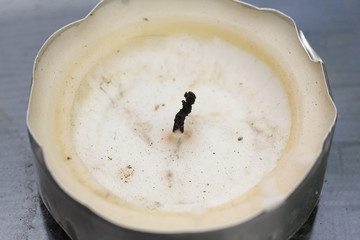 Burnt tealight