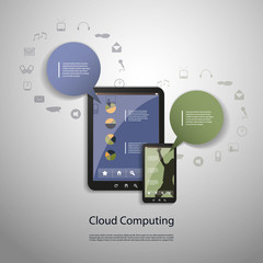 Cloud computing concept