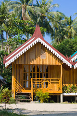 Naklejka premium Tropical beach house, Thailand