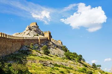 Fototapeta na wymiar Genoese fortress in Crimea