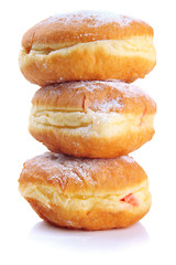 Tasty donuts, isolated on white