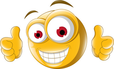 Thumb up emoticon for you design