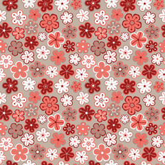 Seamless floral pattern. Flowers texture. Daisy.