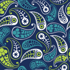 Seamless paisley texture for your design. Endless pattern with p