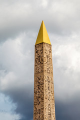 Egyptian Obelisk of Luxor Standing at the Center of the Place de