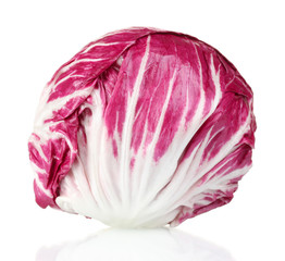 red cabbage isolated on white