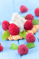 leckeres Himbeerdessert