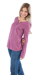 Smiling woman posing for the camera