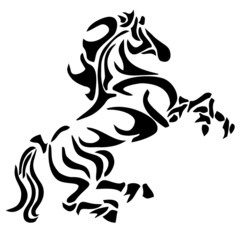 tribal horse tattoo