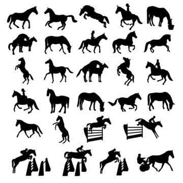 many horses shaped figure