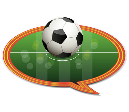 The index icon with the soccer ball.Vector