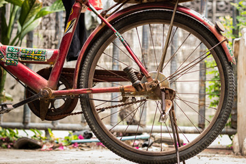 Fototapeta na wymiar Rusty bicycle
