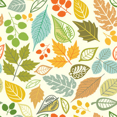 Fototapeta na wymiar Seamless pattern with leaf, abstract leaf texture, endless backg