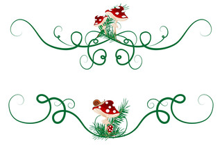 Mushrooms border