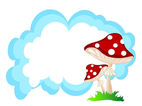 Mushrooms and cloud