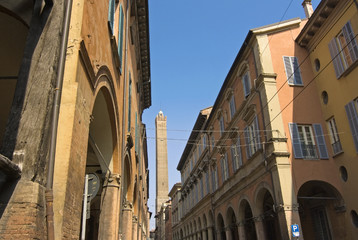 Fototapeta na wymiar Two tower - bologna, emilia romagna
