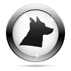 Black and white icon